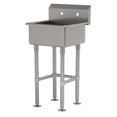 Advance Tabco 10 Deep NSF 16 Ga. 304 SS Floor Mt Sink - Faucet Omitted FC-FM-2219